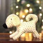 Heaven's Puppy in White Wool Felt Christmas Tree Topper technical drawing