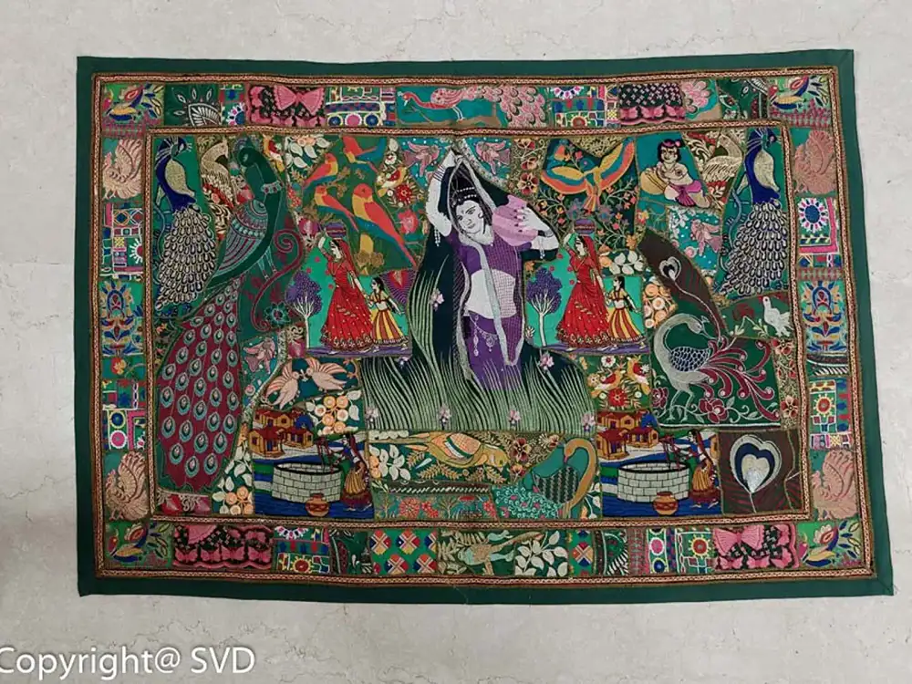 Traditional Rajasthan Applique Wall Hanging handcrafted product